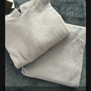 Fashion Nova Powder Blue lightweight lounge Legging Set Sz. XL